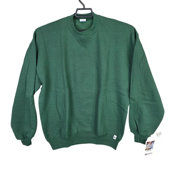 Mens Vintage 1990s Russell Athletic Green Sweatshirt Long Sleeve Crew Neck XL - Picture 1 of 8
